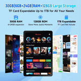 URAO G9L 11.5 inch Tablet Android 15 30GB+128GB+1TB Expand 8400mAh 2K 1200x2000 HD IPS Screen WiFi 6 Dual Camera Widevine L1 GMS