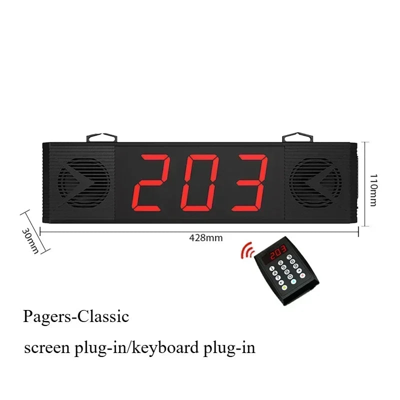 Ticket Dispenser 57mm Label Receipt Take Number Machine and Restaurant Pagers Queue Call Management System Restaurant Equipments