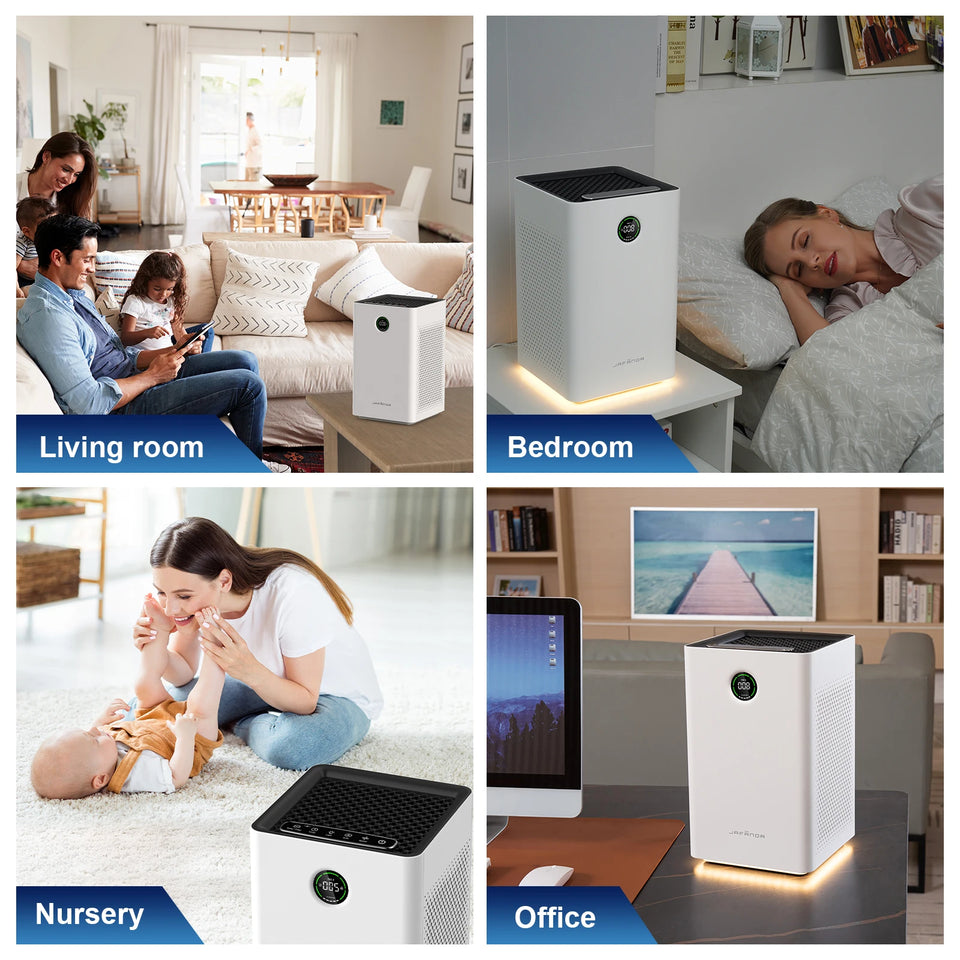 Jafända Air Purifiers for Home Large Room, Smart WiFi and Alexa Control, True HEPA Filter Air Cleaner with Activated Carbon