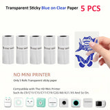 Mini Portable Printer,Thermal Label Maker Printer,For Wireless Bluetooth Photo Memo Stickers Inkless Suitable For Home, Office