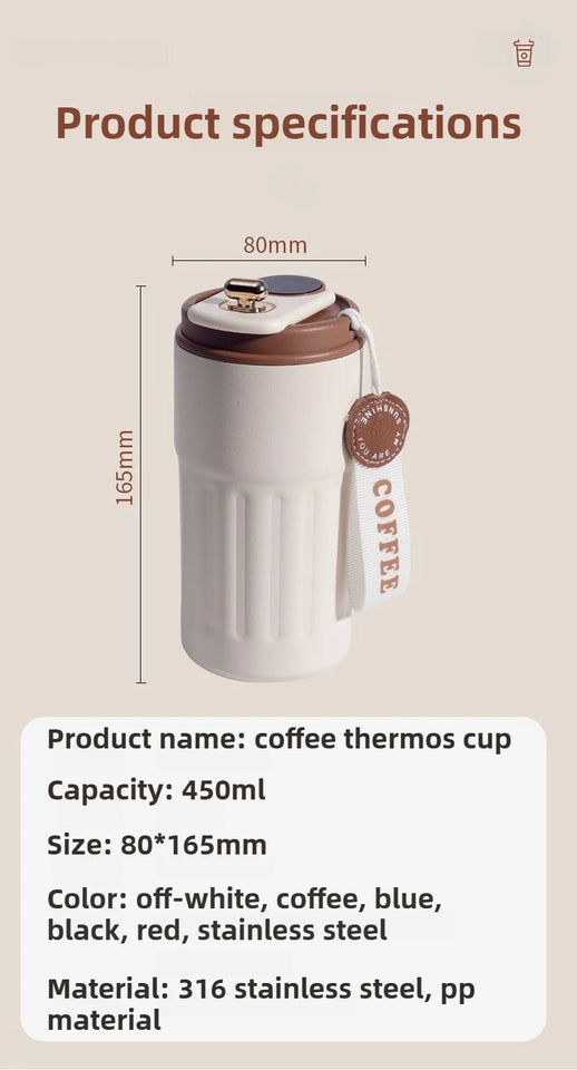 Smart Temp Display Stainless Steel Tumbler Thermal Mug Vacuum Insulated Coffee Cup Travel Thermos Cups Hot Water Bottle for Tea
