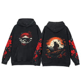 Y2K Anime Hoodies Men Ukiyoe Oversized Loose Vintage Acid Wash Hooded Sweatshirt Women Goth Harajuku Cotton Long Sleeve Pullover
