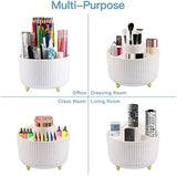 360 Degree Rotatable Pen Holder, 5 Slots Office Desk Organizer, Pencil Holder for Desk Multi-Functional Pencil Cup Desktop Stati