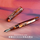 MoonMan M800 Fashion Elegant Acrylic Fountain Pen German BOCK Nib/MAJOHN Nib Luxury Business Office Writing Ink Pens Lady Gift