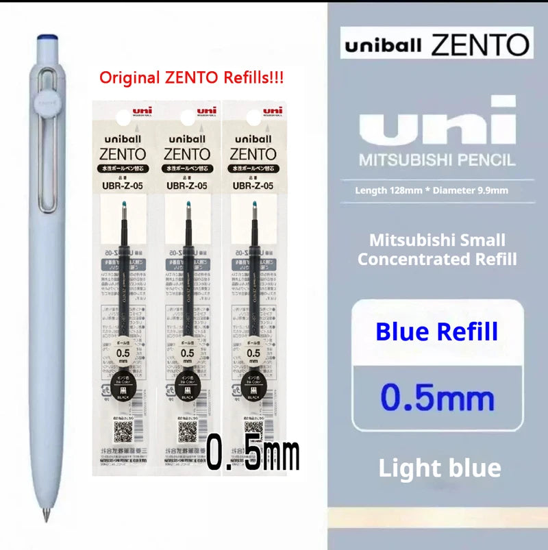 Uni-ball ZENTO Click Gel Pen,0.38/0.5/0.7mm Various Colors Water-based pen With Ergonomic Grip Smooth Writing for School&Office