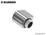 BARROW G1/4" Mini 90 Angled 360 ° Rotating Offset Adapter 21MM Height,DIY Computer Water Cooling Build Fittings,TWT90-M