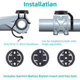 Bike Handlebar Computer Holder Aluminum Alloy Speedometer Mount Bracket Lightweight for Garmin/Wahoo/Bryton/XOSS/IGPSPORT