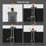 LEAPLIGHT Universal Aluminum Tablet Phone Stand Holder Clip Tripod Adjustable Bracket for Phones Ipro Tablets Tablet Holder