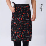 Chef Apron Special Kitchen Mens Hotel Restaurant Restaurant Back Kitchen Half-length Short Apron Household Cleaning