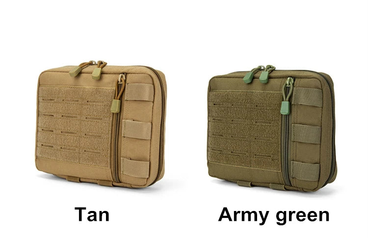 1000d Nylon Molle Admin Drop Pouch Bag, Laser Cut Utility Pouch Modular EMT EDC Organizer Cell Phone Tool Waist Pouch Bag