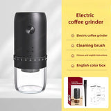 Electric Coffee Bean Grinder Portable 40 Gears External Adjustable Home Coffee Grinder Rechargeable Grinders Coffee Machine Gift