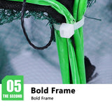 Folding lobster cage 2025 new style fishing trap fishing tool kit fish shrimp crayfish crab fishing net nylon material