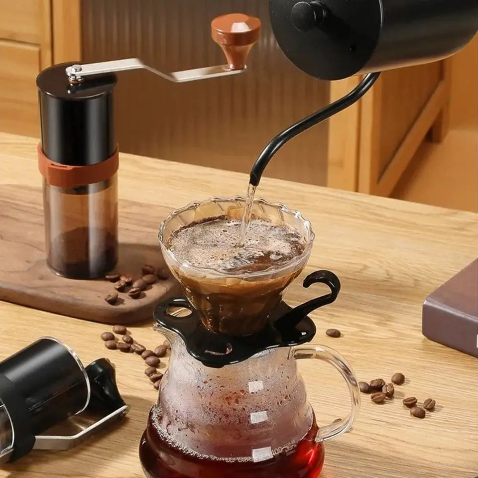 Adjustable Coarseness Manual Coffee Grinder Ceramic Grinding Core Double Bearing Design Coffee Grinding Machine