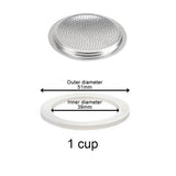 1/2/3/6/9/12cup Filter Moka Pot Espresso Tamper Filter Pressed Powder Reducing Filter For Mocha Pot Coffee Pot Kitchen Accessory