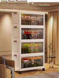 Multilayer Storage Closet Organizer for Multi-scene Use Home Organization Solution for Closets Pantry Or Garage
