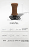 BEARR Coffee Tamper Double Spring Coffee Powder Walnut Handle Constant Pressure SpringCoffeeTamper 51/53/53.7/58.35 Barista Tool
