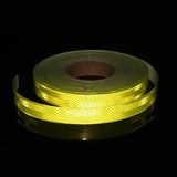 25mm*5m Fluorescent PET Reflective Tape Bicycle Waterproof Reflectors Sticker Self Adhesive Strip For Motorcycle Car Bike Helmet