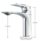 Brass Core Modern Bathroom Sink Faucet Single Handle Deck Mounted Wash Basin Water Tap Hot And Cold Water Mixer