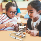 Kids Hydraulic Lift STEM Toy, DIY Physics Experiment Kit for Science Projects, Hands-On Educational Building Model for Ages 8-12