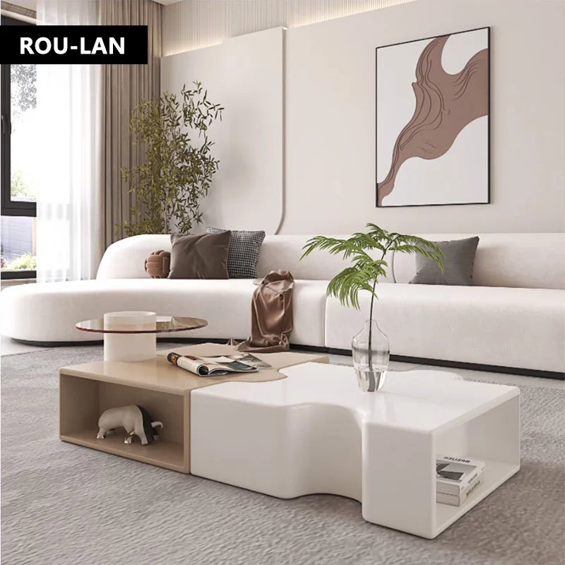 Light Luxury Tea Table Set Tea Table Small Living Room Home Modern Minimalist Patchwork Tea Table