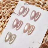 Vendeeni 5 Colors/Set Crystal Cat Eye Gel Nail Polish Semi Permanent Sparkling Magnetic UV LED Soak Off Gel Varnish With Display