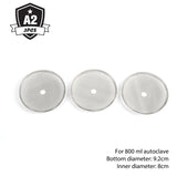 3Pcs 1000ml/800ml/350m Reusable Stainless Steel French Press Coffee Maker Detachable Mesh Filter