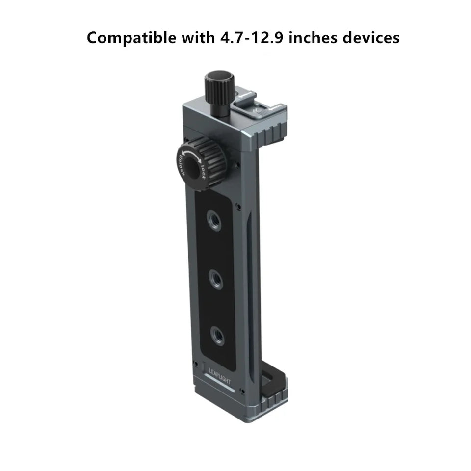 LEAPLIGHT Universal Aluminum Tablet Phone Stand Holder Clip Tripod Adjustable Bracket for Phones Ipro Tablets Tablet Holder