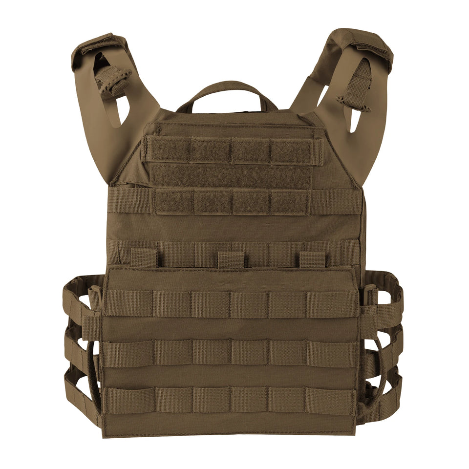KRYDEX 500D Nylon Tactical Vest Jumpable Plate Carrier MOLLE Front Flap Panel Backpack Hunting Ranger Green Camo Men's Vest