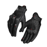 Retro Perforated Real Leather Motorcycle Gloves Moto Waterproof Gloves Motorcycle Protective Gears Motocross Gloves gift