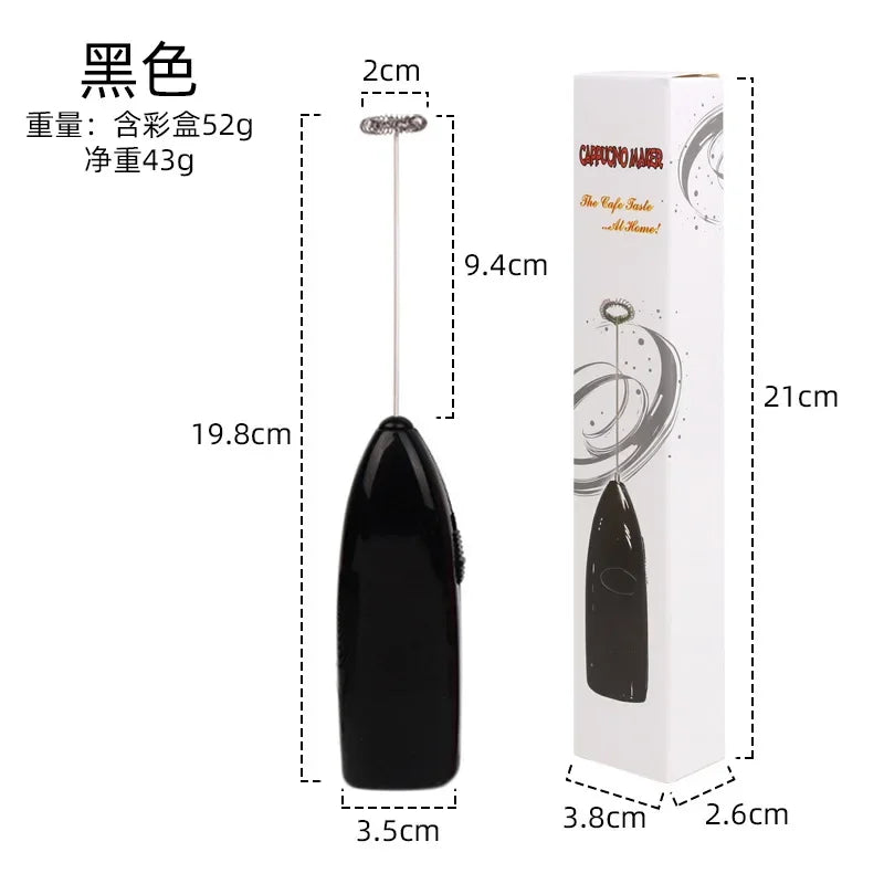 Electric Egg Beater Milk Frother For Coffee Household Kitchen Mini Stainless Steel Coffee Milk Tea Blender