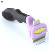 Pet Hair Remover Comb for Dogs Cats Non-Self Cleaning Deshedding Brush for Small Large Breeds Grooming Cleaning Pet Supplies