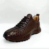 2025 new arrival Fashion crocodile skin&Cow leather causal shoes men,male Genuine leather sneakers pdd717