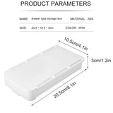 Under Desk Drawer Self-Adhesive Stationery Storage Box Multifunctional Hidden Under Desk Organizer for Home Kitchen Office Table