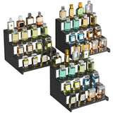 Dark Cologne Stand, Step Perfume Organizer, Tool-free Assembly, Display Stand Shelf for Fragrance, Skincare, Figurine, Dessert