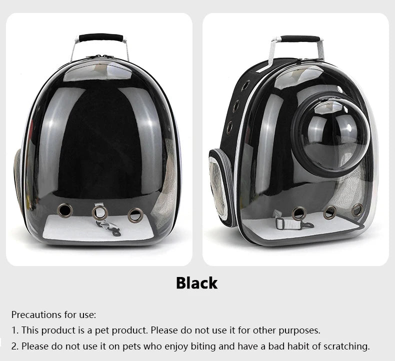 Transparent Cat Carrying Bags Space Breathable Pet Backpack Portable Puppy Pets Backpack Transport Carrier Space Capsule Dog Bag