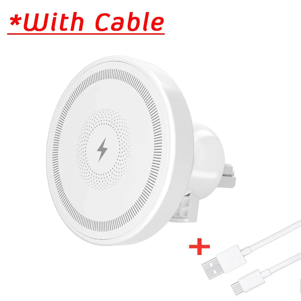 Magnetic Wireless Charger Car 360 Rotation Air Vent Phone Holder Stand Fast Charging Mount For iPhone 17 16 15 14 13 12 Pro Max
