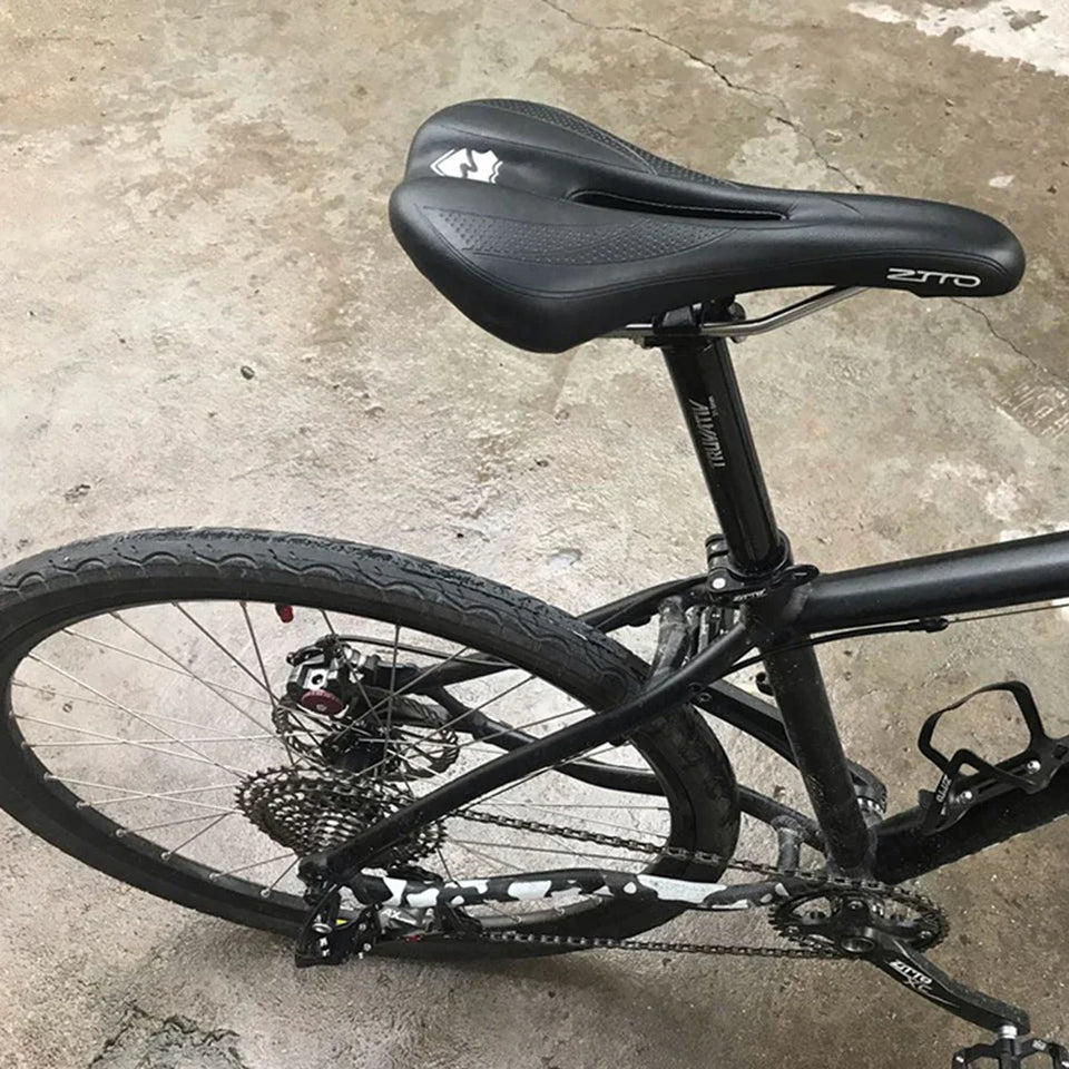 ZTTO Bike Seat Soft MTB Road Bike Saddle Pain-Relief  PU Leather Breathable Seat Cushion Bicycle Saddle Cushion Bicycle Parts