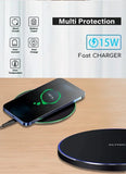 Fast Wireless Charger Pad Stand for iPhone 16 15 14 Samsung Xiaomi Earphone Phone Chargers Induction Wireless Charging Station