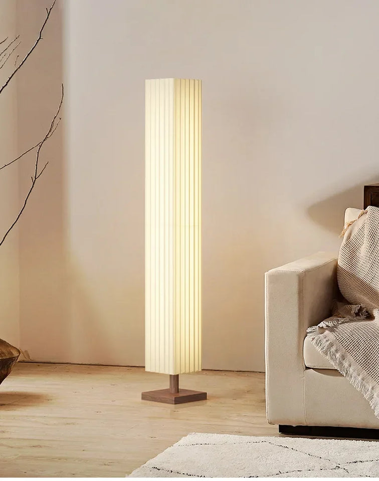 Modern Fabric Led Floor Lights for Living Room Sofa Side Decorative Wood Standing Lamps Light Bedroom Bedside Light Home Decor