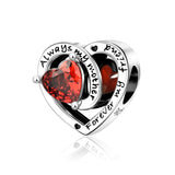 Red Series 925 Sterling Silver Koi Firecracker Dragon Heart Mushroom Coffee Machine Charm Fit DIY Bracelet Necklace Niche Gifts