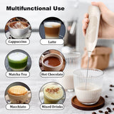 Electric Milk Frother Milk Foam Machine Automatic Milk Foamer Handheld Milk Beater Whisk Mixer for Cappuccino Coffee Egg Cream