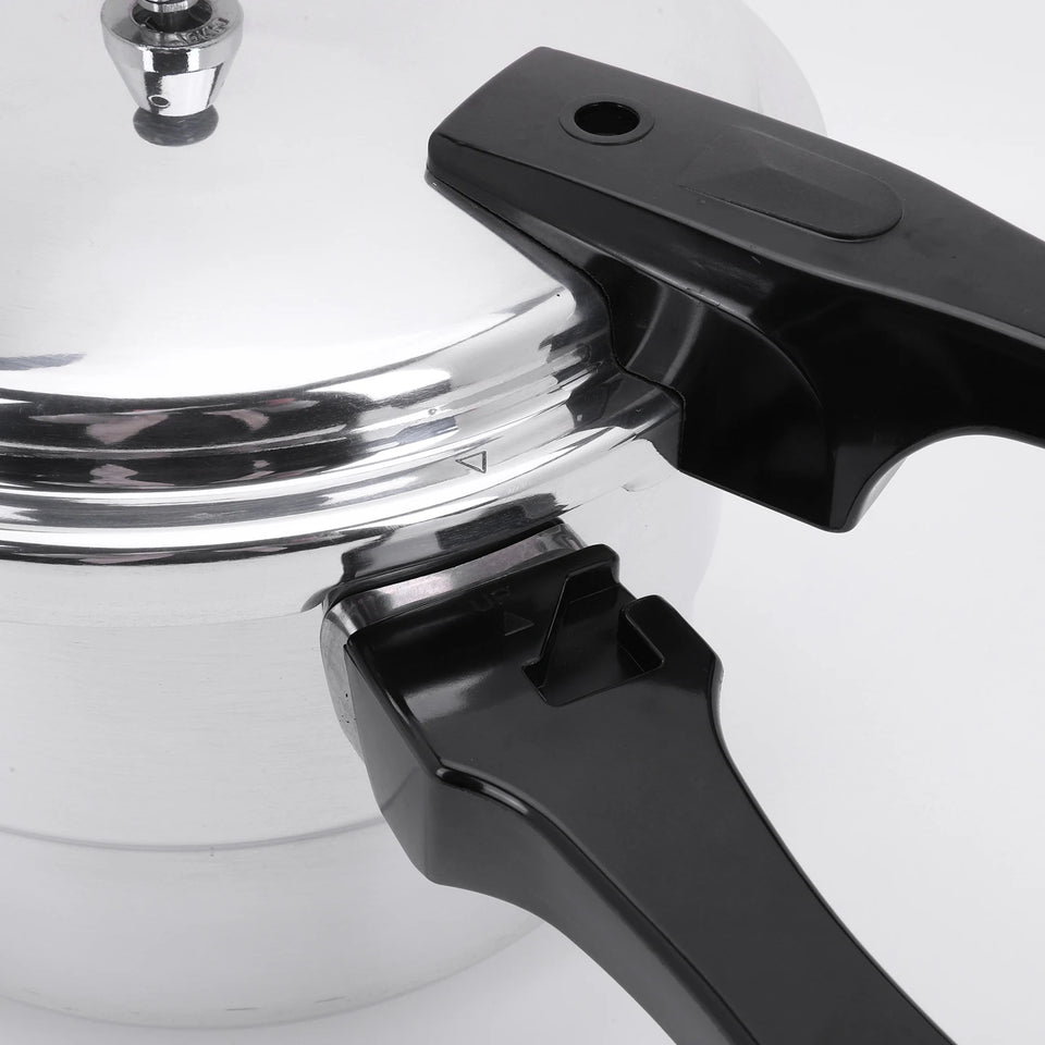 Aluminum Pressure Cooker with Steaming Plate Pressure Cooker Household Stovetop Pressure Canner for Gas and Induction Stoves