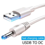 USB to DC 3.5mm Power Cable Jack Connector 5V Charger Power Cable 3.5*1.35mm Universal For HUB Mini Fan Router Speaker MP3/MP4
