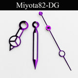 Purple Watch Hands Green Luminous Fit NH35 NH35 Miyota8215 8205 821a ETA2824 2836 Automatic Movement Watches Pointer