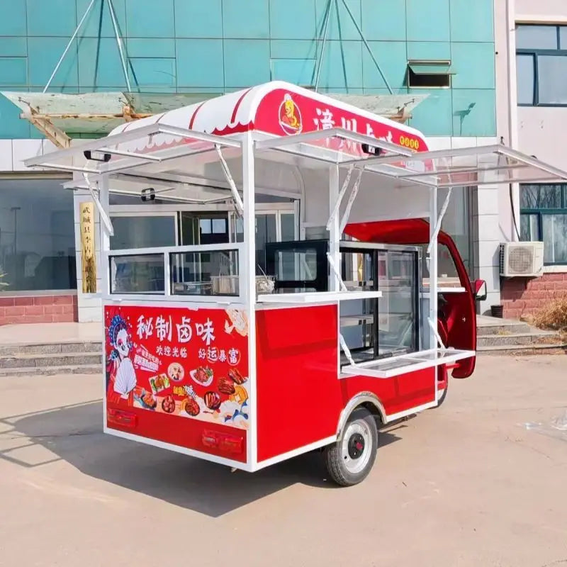 Multifunctional Food Truck Trailer Three-wheeled Electric Vehicle High Quality Mobile Dining Car Customizable Food Truck Machine
