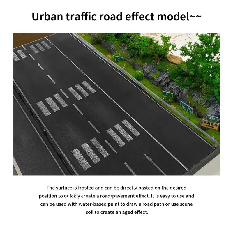 Model Railway Road Sticker Tape Mini Classic Diorama Simulation Highway Urban Country Diaroma Layout Model Building Kits 5/10cm