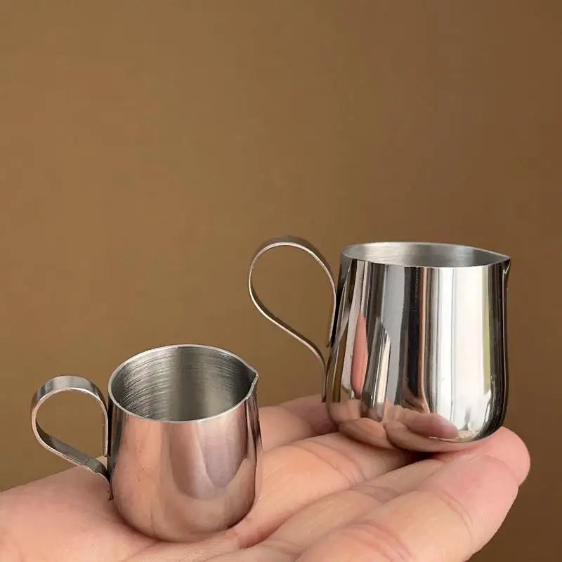 12.5/30ml Mini Coffee Milk Frothing Jug Latte Art Milk Frother Pitcher Stainless Steel Measurement Jug Pot Coffee Accessorie