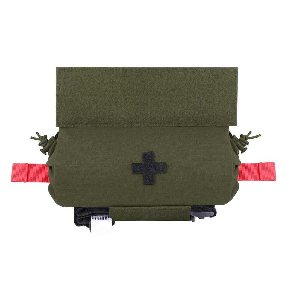 KRYDEX Tactical Roll Up First AID Trauma Pouch Medical EMT IFAK Pouch Dangler Drop Dump Pouch For Vest Chest Rig Accessories