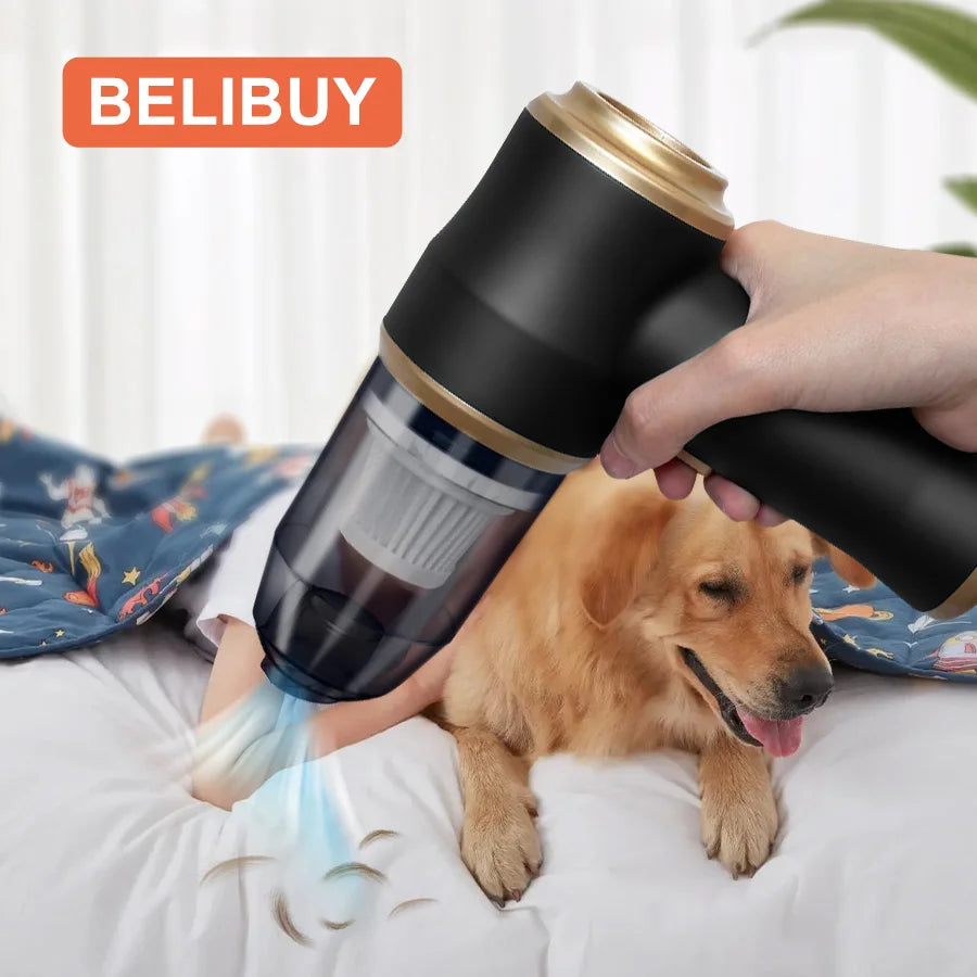 BELIBUY Portable Home and Car Vacuum Cleaner High Power Cleaner Carpet Office Car Powerful Small Vacuum Cleaner Cleaning machine
