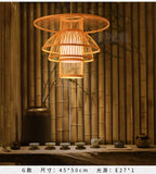 Bamboo Artwork Chandelier Lantern Tea Room Restaurant Restaurant Hot Pot Restaurant Japanese Style Retro Zen